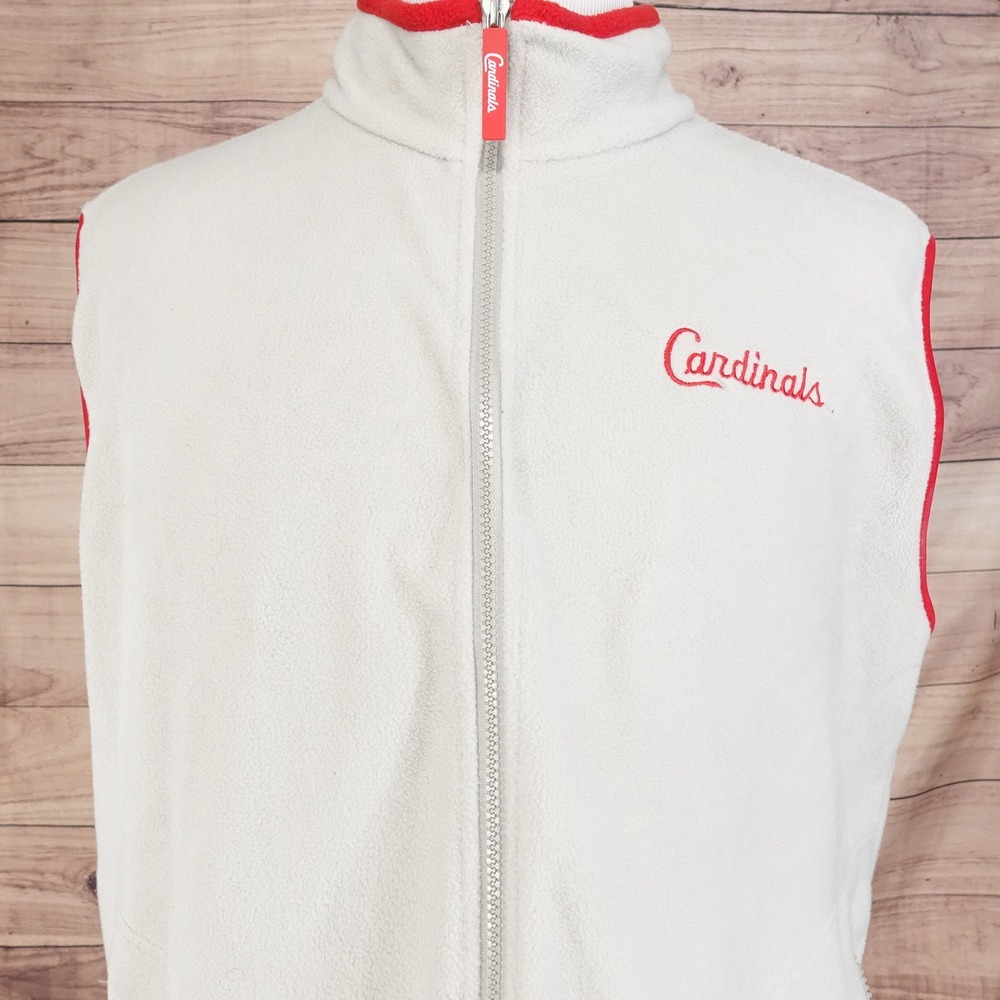 ST LOUIS CARDINALS SGA STADIUM GIVEAWAY FLEECE VEST SIZE XL